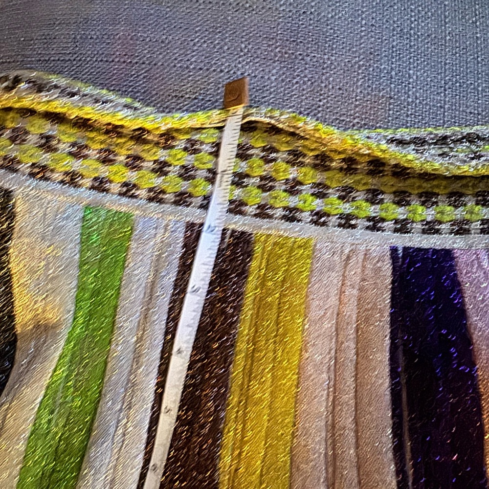 missoni glittery multicolor stripe midi skirt 48 XL a line flowy colorful fun - Picture 7 of 15